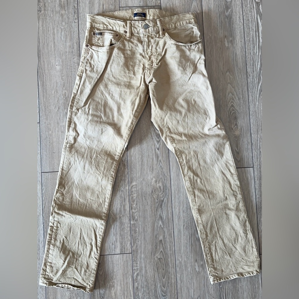 Polo by Ralph Lauren Tan Slim Straight Jeans